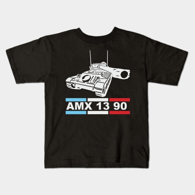 French tank AMX 13 90 Kids T-Shirt by FAawRay